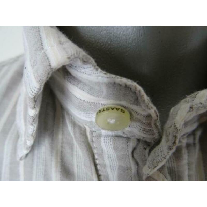 SALE !! GAASTRA maat L, grijs streep overhemd.