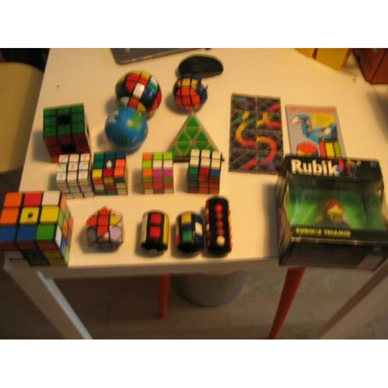 Set Rubik Puzzels Kubus, ,Bollen, Triamid, Toren etc