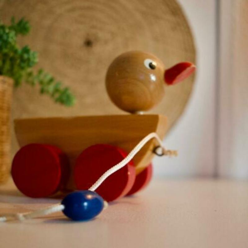 Houten Trek Eend