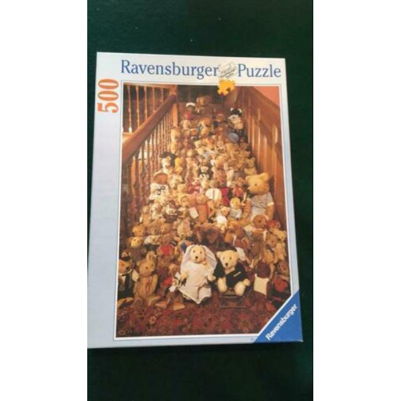 Ravensburger puzzel Teddy-bruiloft 500 stukjes