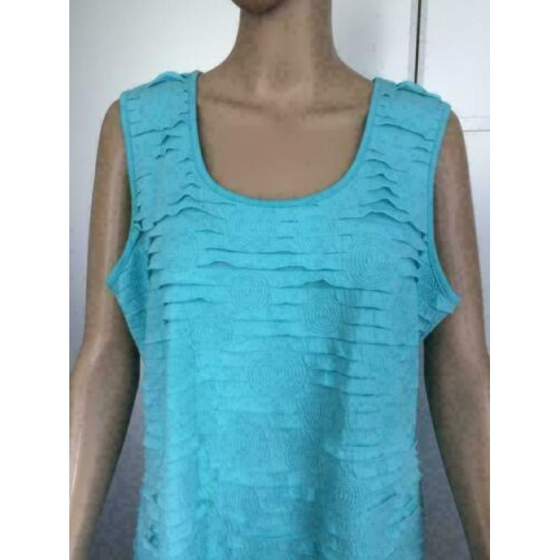 D625 Miss Etam maat L=42/44 jurk blauw jurkje