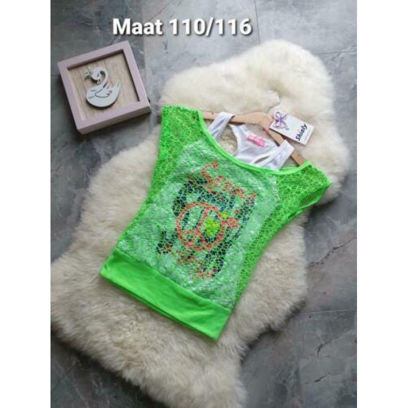 Maat 110/116 NIEUW Meisjes Zomer Top SHIALY