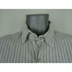 SALE !! GAASTRA maat L, grijs streep overhemd.