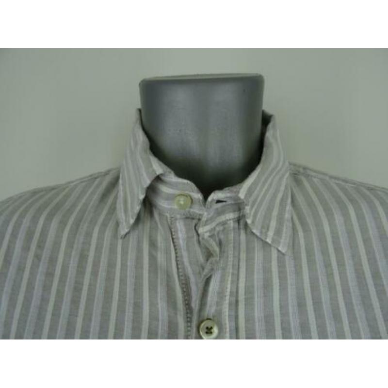 SALE !! GAASTRA maat L, grijs streep overhemd.