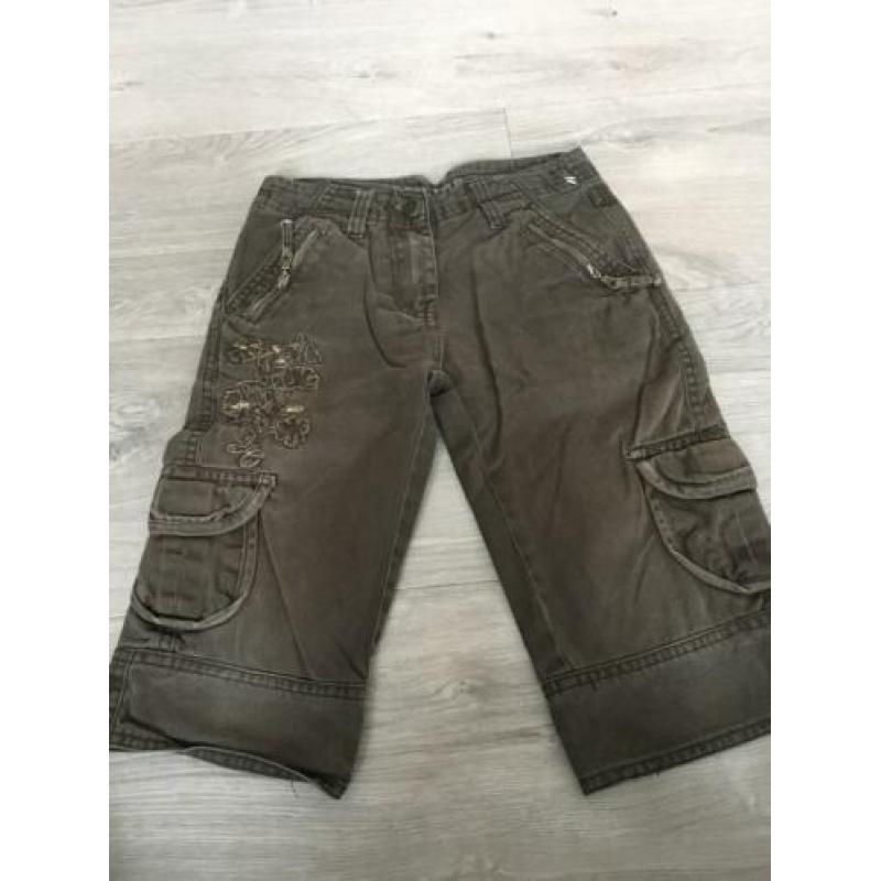 D-ZINE kuit broek bruin dikke stof nette staat mt 128 ZD