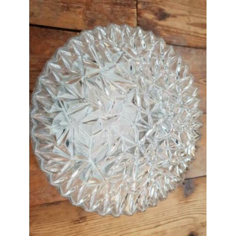 vintage glazen BUR leuchten plafonniere plafondlamp