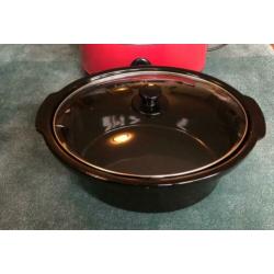 Slow Cooker zachte gaarder 6,5 liter 300w rood