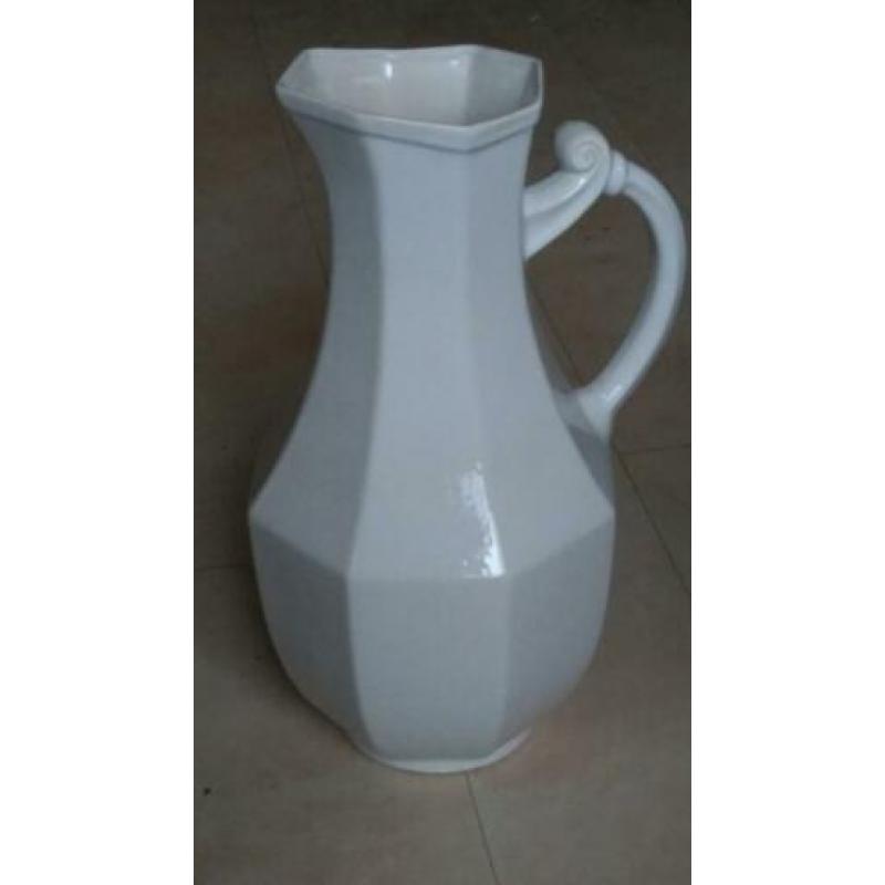 Grote vintage West Germany vaas Bay 691 40. Wit, Hoogte 40cm