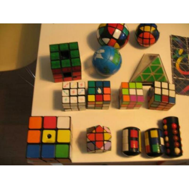Set Rubik Puzzels Kubus, ,Bollen, Triamid, Toren etc