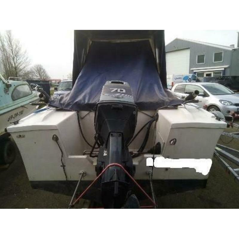 Visboot met radar 70 pk en 8 pk