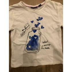 Vest trui shirt longsleve maat 104 set
