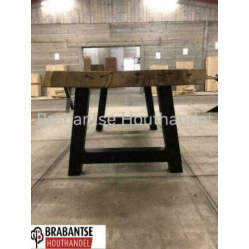 Suar boomstam tafel boomstambladen tafelblad eettafel