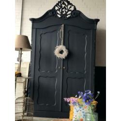 Brocante Biedermeier kast