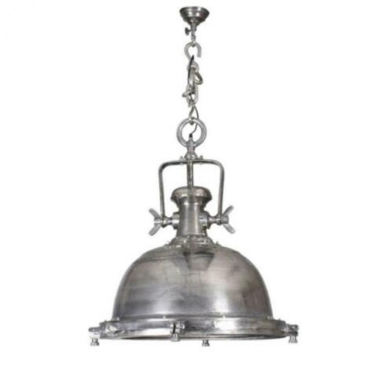 Industriële hanglamp chroom Thor ZGAN (ik heb 2 stuks)