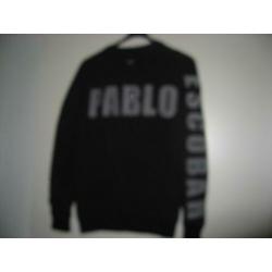 zgan originele zwarte My Brand Pablo Escobar sweater, mt S