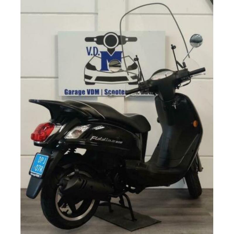 Sym Fiddle 2 II ll 25KM BJ 2018 GLANS ZWART E4 WINDSCHERM