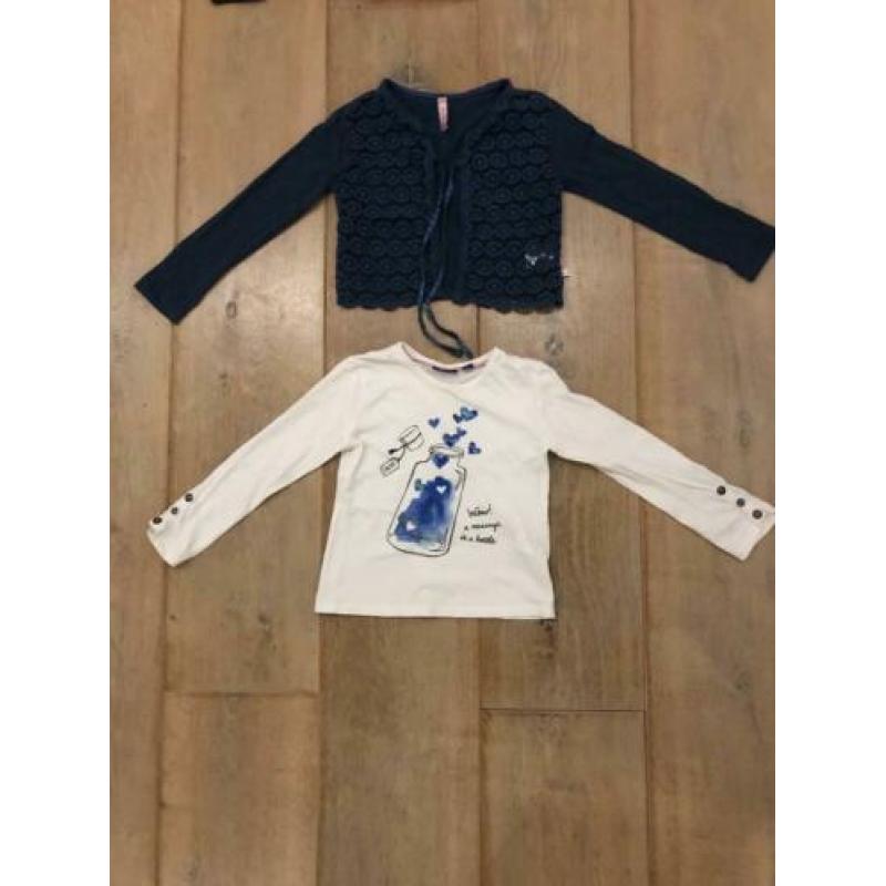 Vest trui shirt longsleve maat 104 set