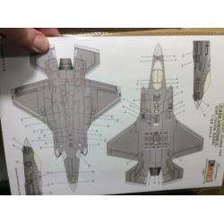 Italeri F-35 A lightning II met BIG ED en mask set