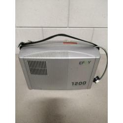 Efoy 1200. Start vaassen doet daarna storing