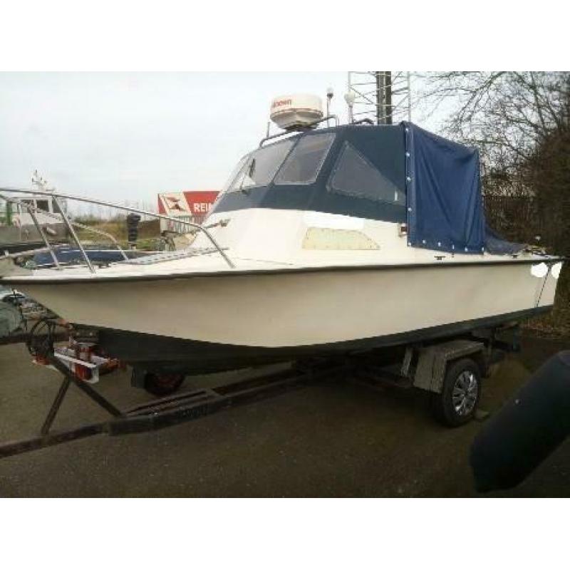 Visboot met radar 70 pk en 8 pk