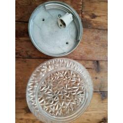 vintage glazen BUR leuchten plafonniere plafondlamp