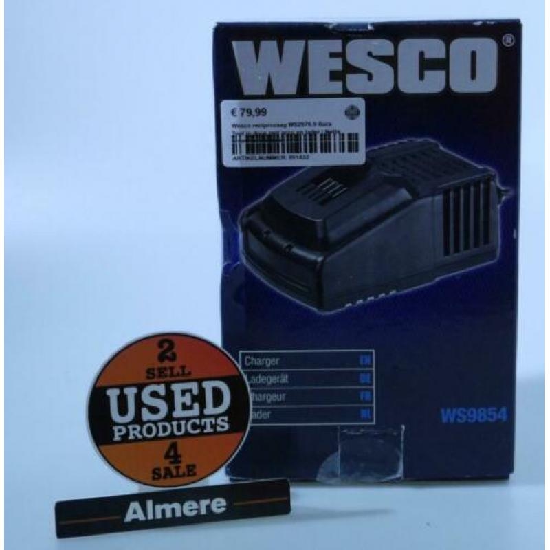 Wesco reciprozaag WS2976.9 Bare Tool