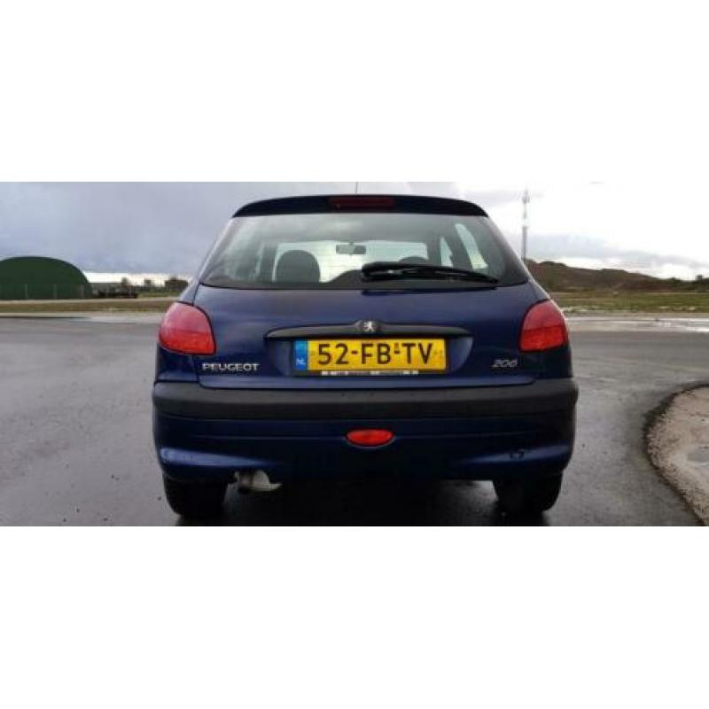 Peugeot 206 1.4 5D 2000 Blauw nieuwe APK(vaste prijs)