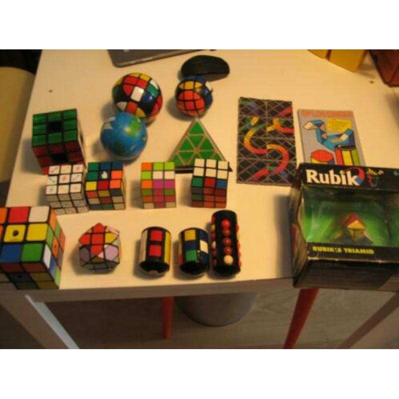 Set Rubik Puzzels Kubus, ,Bollen, Triamid, Toren etc