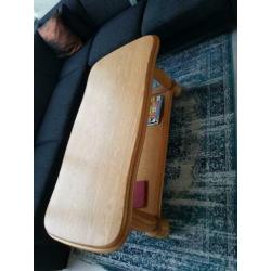 Salontafel Eikenhout met rookglas