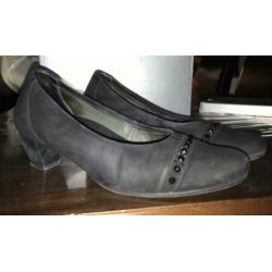 Donkerblauwe Gabor pumps maat 6 1/2