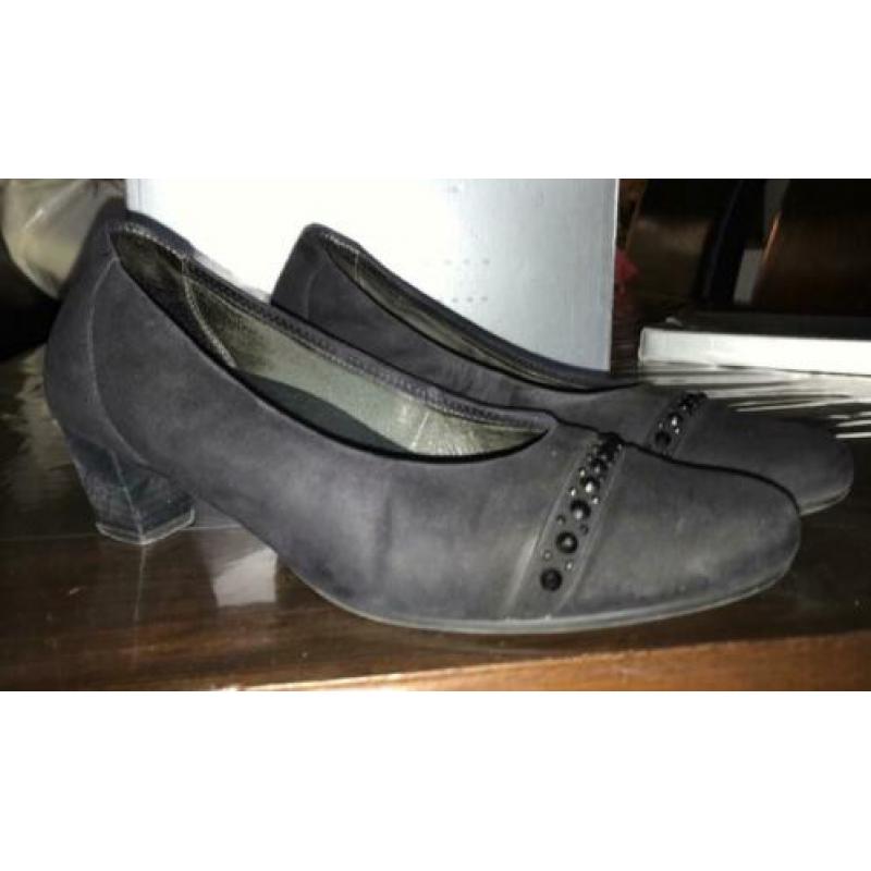 Donkerblauwe Gabor pumps maat 6 1/2