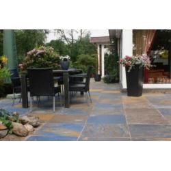 tuintegels Mongools leisteen Rusty Slate 60x60 cm