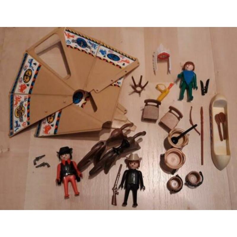 Playmobil 4431 Sheriff en Indianen + vintage extra's