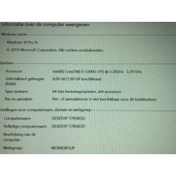 Dell Latitude E7450, i5-5300u, 2,3GHz-2,7, 8 GB, 128 GB SSD.