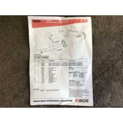 Bos HyperFox uitlaat demper BMW R1200GS Adventure 2004-2009
