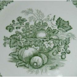 Zes Gebaksbordjes Mason"s Fruit basket