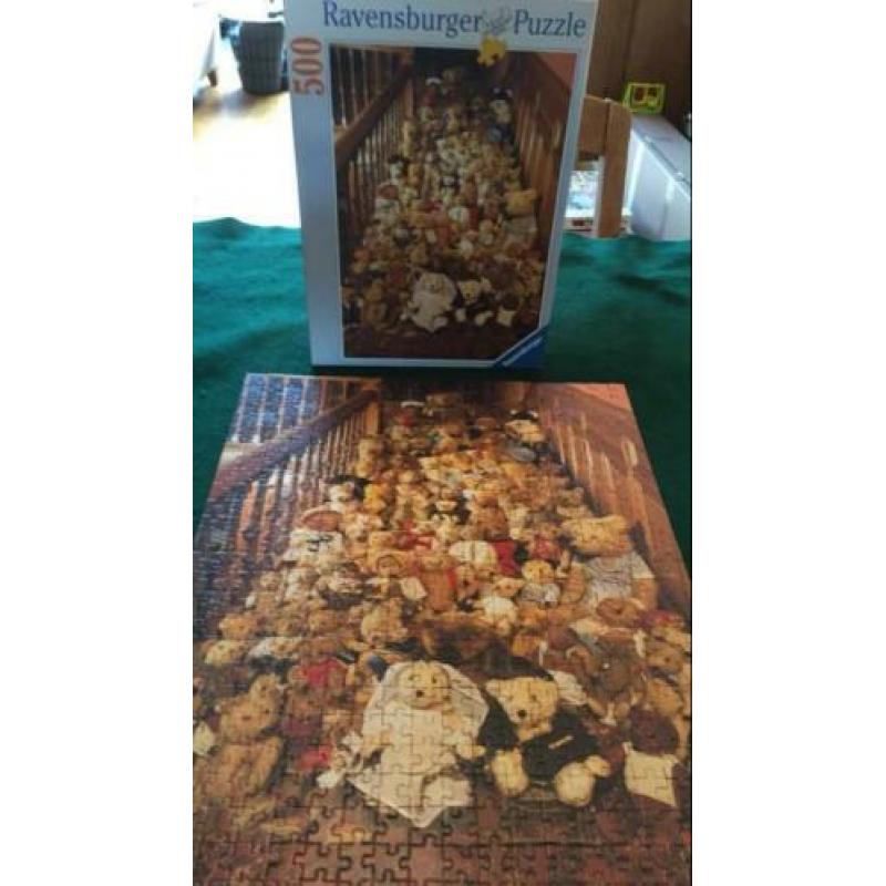 Ravensburger puzzel Teddy-bruiloft 500 stukjes