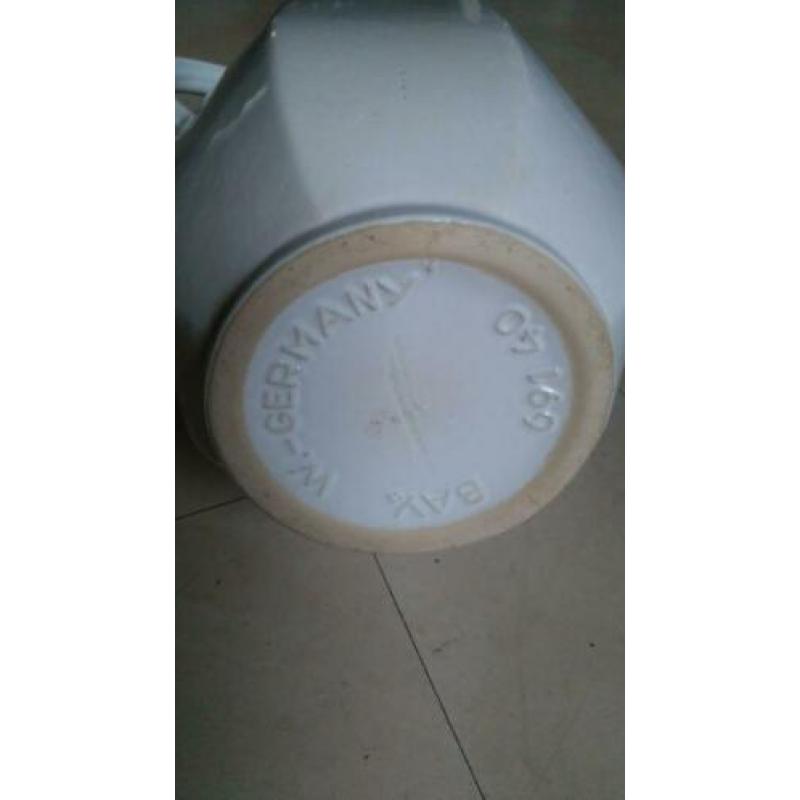 Grote vintage West Germany vaas Bay 691 40. Wit, Hoogte 40cm