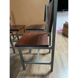 Robuuste, industriele stoelen 4 stuks