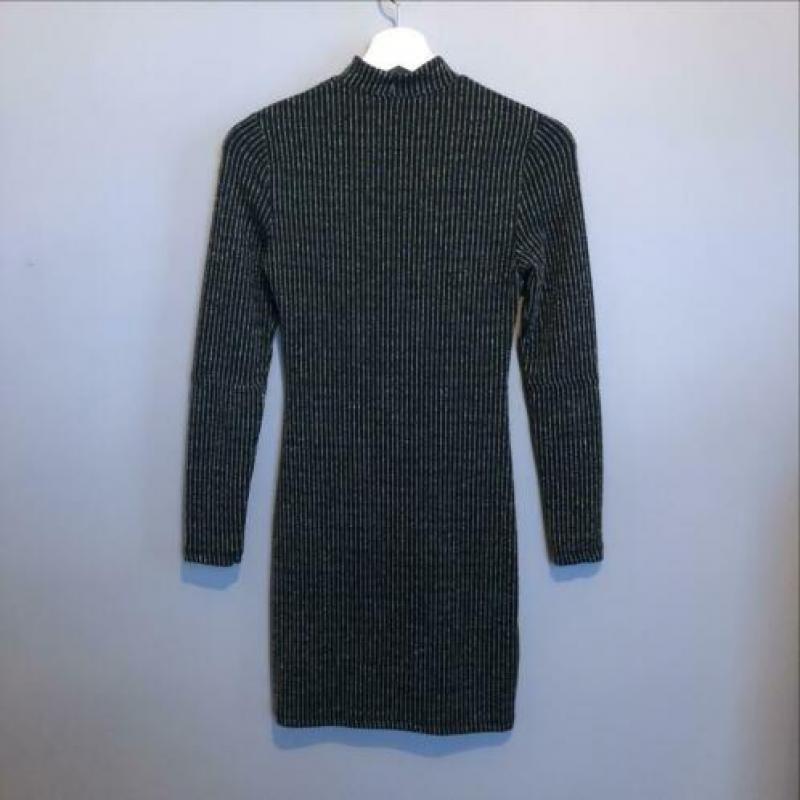 H&M zwarte glitter jurk maat XS