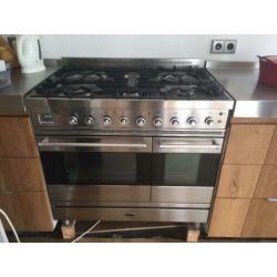 Boretti fornuis met 2 ovens 90 cm breed