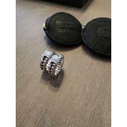 Buddha to Buddha ring Chain Stone Blue Lace maat 20, 925!!