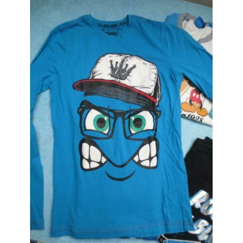 maat 158 vier stoere longsleeves voor 5 euro