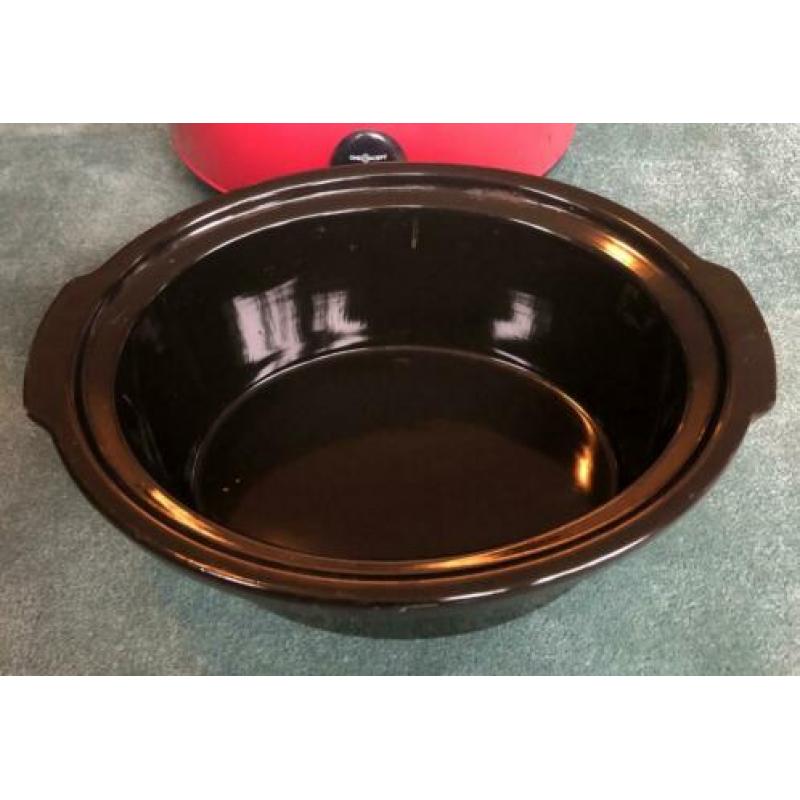 Slow Cooker zachte gaarder 6,5 liter 300w rood