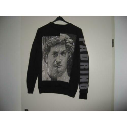 zgan originele zwarte My Brand Pablo Escobar sweater, mt S