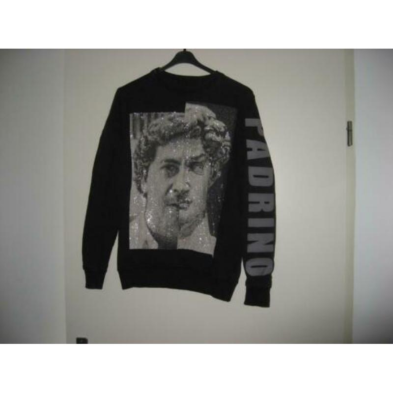 zgan originele zwarte My Brand Pablo Escobar sweater, mt S