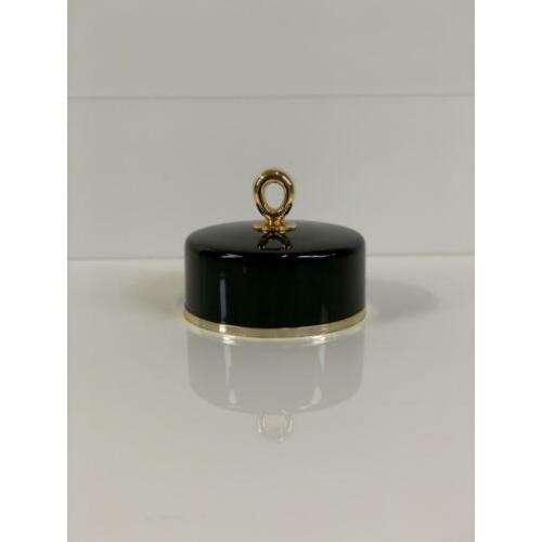 van Cleef & Arpels vintage poederdoos/boudoir box zwart goud
