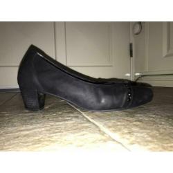 Donkerblauwe Gabor pumps maat 6 1/2