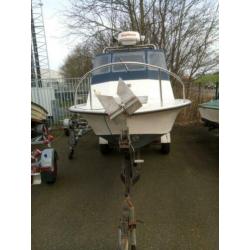 Visboot met radar 70 pk en 8 pk