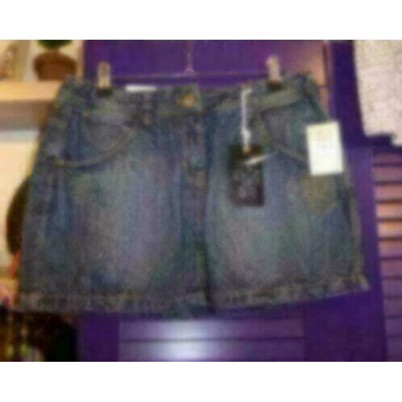Tumble 'n Dry denim donker blauw kort rokje mt 176 -XS 15331